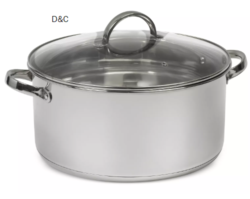 Sedona Kitchen 10-Qt Stainless Steel Casserole & Lid