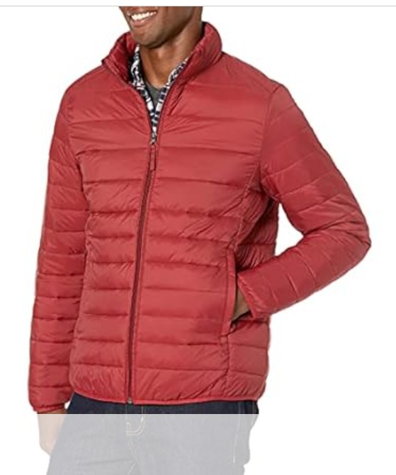 Amazon Essentials Mens Packable Lightweight Water Resistant Puffer Jacket
