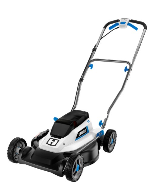 HART 40-Volt Cordless 18-inch Push Mower Kit, (1) 6Ah Lithium-Ion Battery, (1) Battery Charger