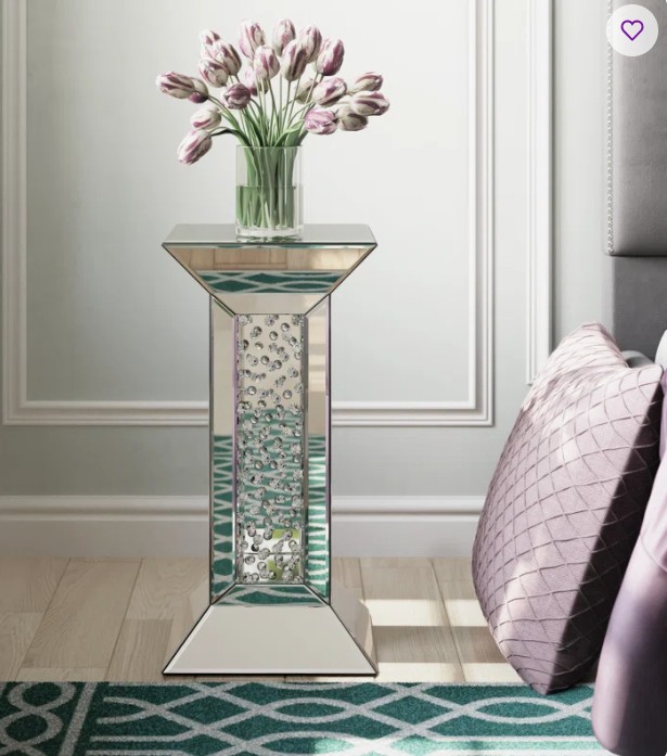 Stonebraker Glass Top End Table