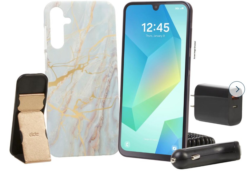 Samsung Galaxy A16 5G Tracfone w/1,500 Talk & Text & 4.5GB Data Bundle