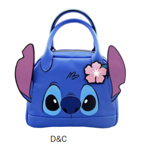 Disney Lilo and Stitch Girls Mini Satchel Crossbody Bag, Blue