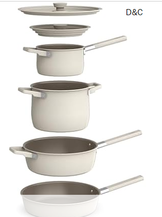 BELLA 9-Piece Fits-Anywhere Kitchenware with Everygood Nonstick Coating