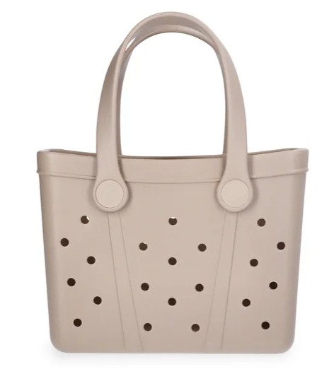 Time and Tru Women’s Lightweight Mini Beach Tote Bag, Tan