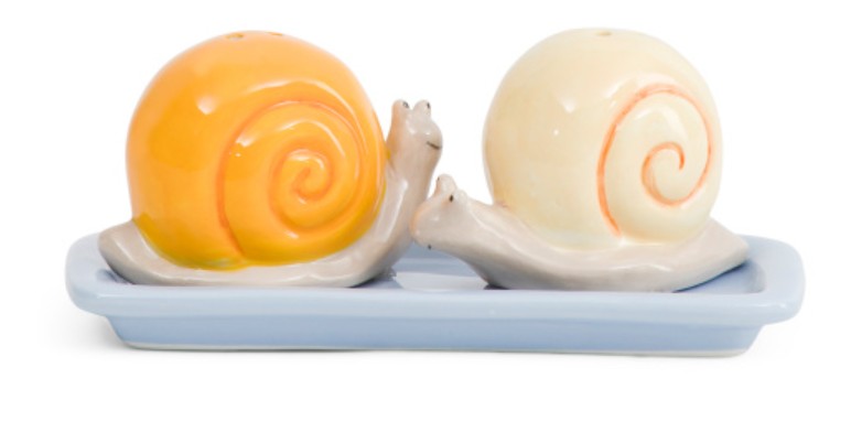 3pc Colorful Snails Salt And Pepper Shakers Set