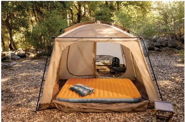 TruAire® Queen Durable and Light Camp Mat with USB Pump