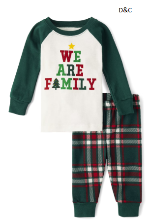 The Children’s Place Toddler Unisex Matching Family We Are Family Snug Fit Cotton Pajamas, Sizes 2T-5T