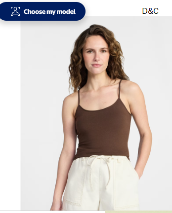 Time and Tru Women’s Adjustable Strap Cami, Sizes XS-XXXL