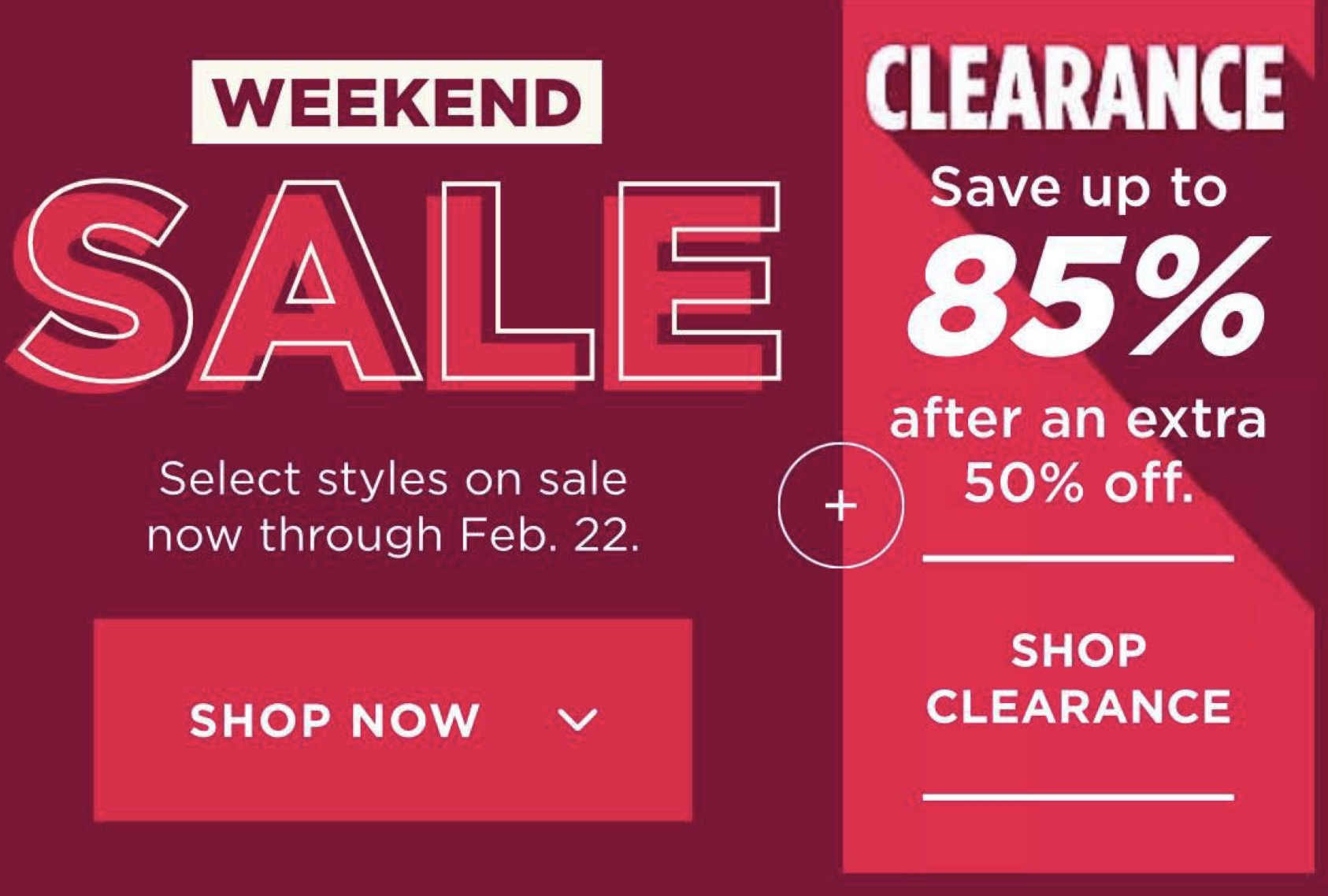 Kohls Weekend Clearance Sale up to 85% off after an Extra 50% off 
