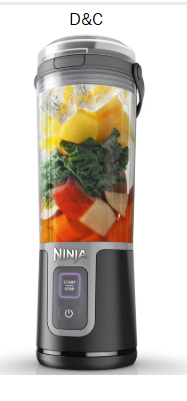 Ninja Blast 16-Oz Portable Personal Blender, Leak Proof Lid & Easy Sip Spout, Smoothie Blender, BC100BK Black