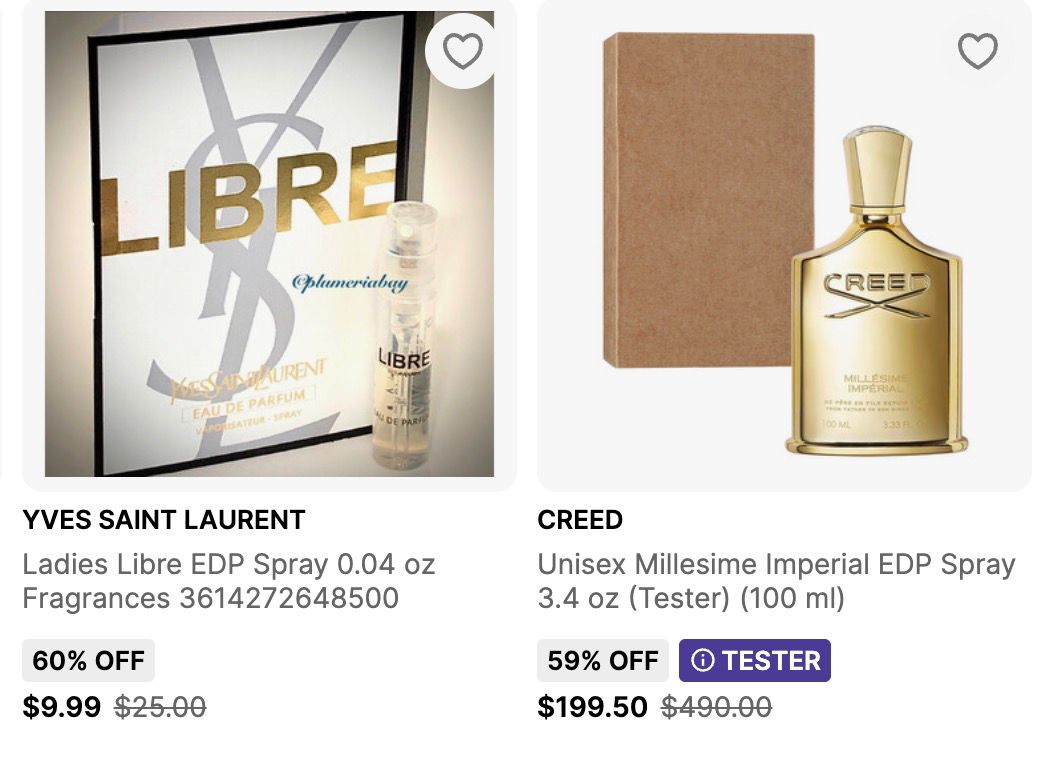 Sale up to 60% Off on Name-Brand Fragrances