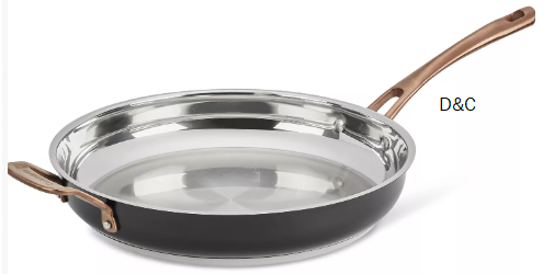 Matte Black Elegance Stainless Steel 12″ Skillet