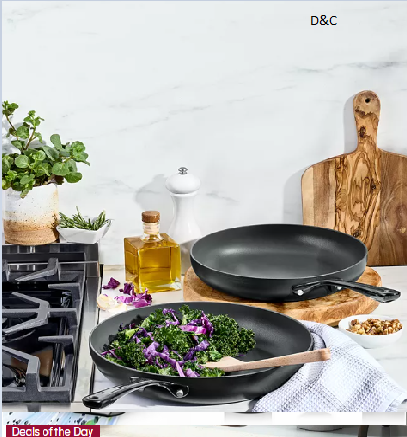 Hard-Anodized 10″ & 12″ Open Fry Pan Set, Macy’s Exclusive