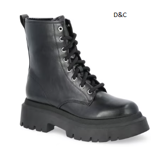 No Boundaries Women’s Lug Sole Combat Boots, Wide Width Available