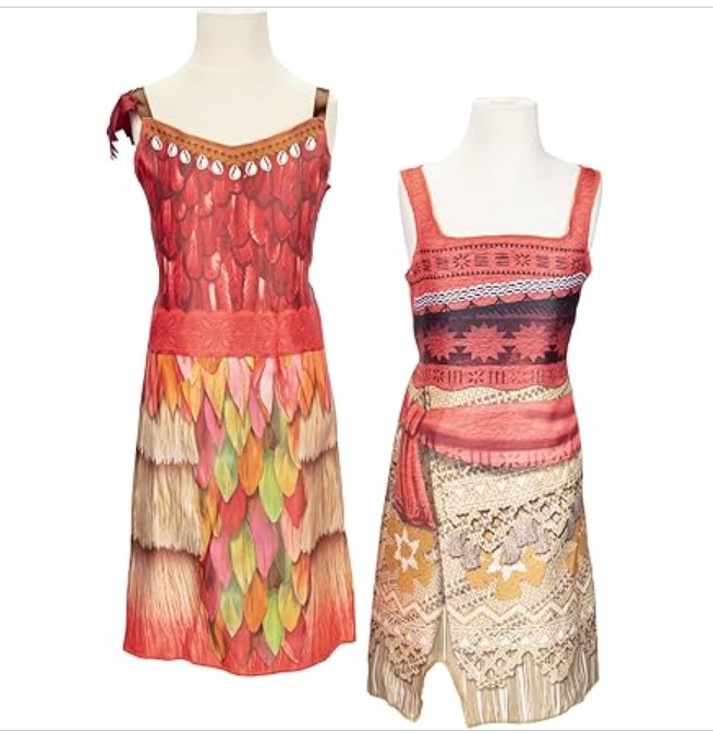 Disney Princess Moana Dress-Up Trunk, 11-Piece Island Adventure Costume Set with Accessories & Keepsake Storage Case ? Amazon Exclusive