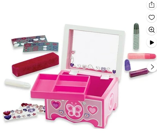 Melissa & Doug Created by Me! Jewelry Box Wooden Craft Kit
