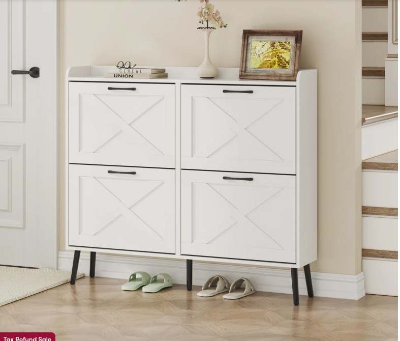 24 Pair Shoe Storage Cabinet