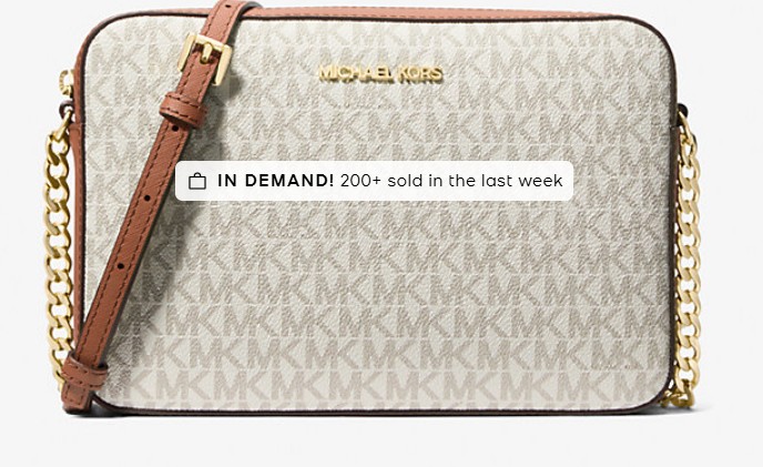 Jet Set Large Printed Logo Crossbody Bag