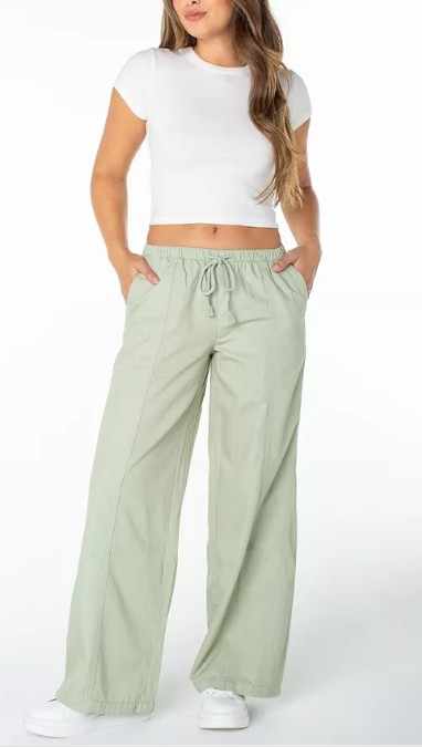 Juniors’ Pull-On Wide-Leg Pants