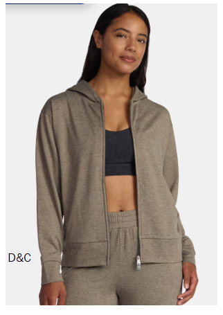 Athletic Works Women’s and Women’s Plus ButterCore Zip Up Hoodie, Sizes XS-4X