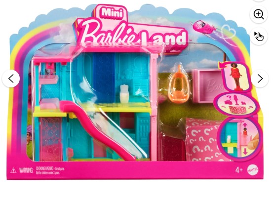 Barbie Mini BarbieLand DreamHouse Including 1.5-Inch Doll, Furniture & Accessories