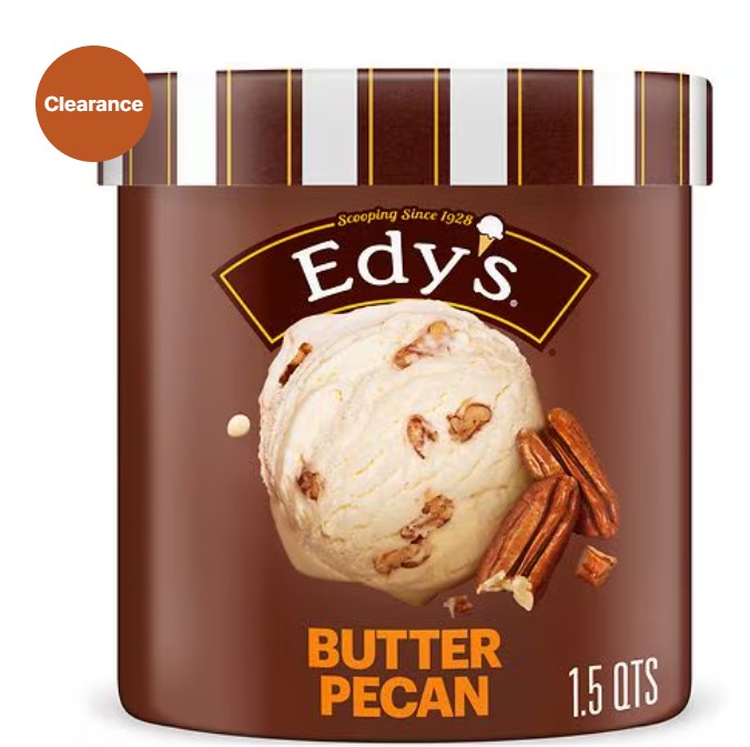 Edy’s Frozen Dairy Dessert Butter Pecan, 1.5 qt