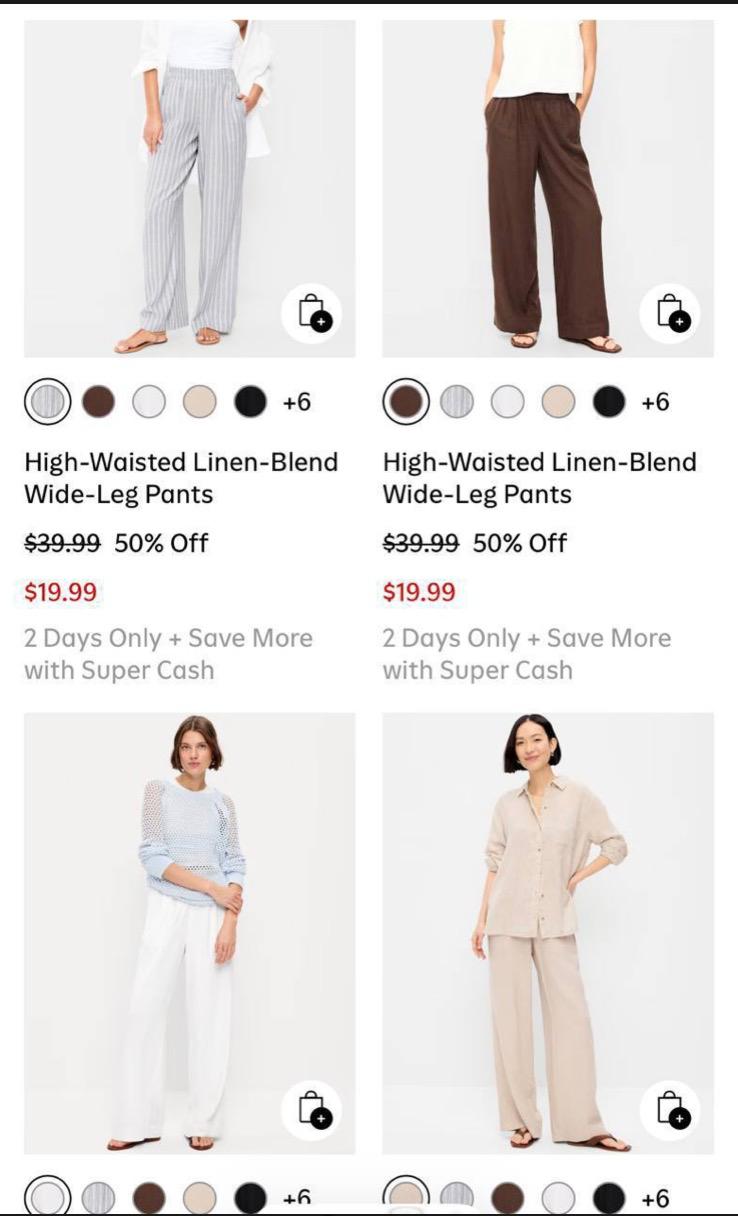 Old Navy 50% off Pants for the Fam