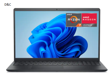 Dell – 15.6″ FHD Laptop – AMD Ryzen 7 7730U 2023 – 16GB Memory – 1TB Storage – Carbon Black