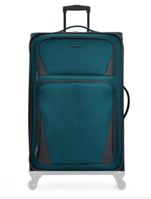 U.S. Traveler Aviron Bay Expandable Softside Luggage with Spinner Wheels Carry On `