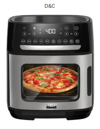 bella PRO – 12.6-qt. Touchscreen Air Fryer Pizza Oven with Rotisserie – Stainless Steel