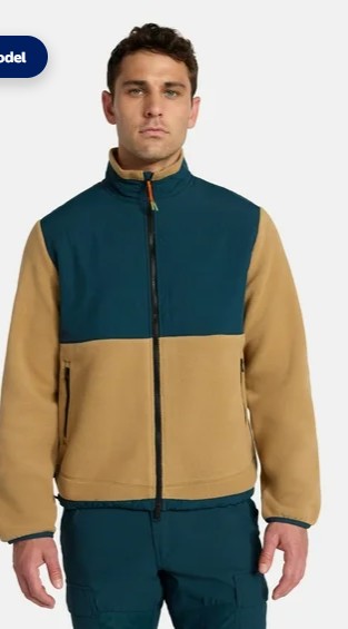 Ozark Trail Men’s and Big Men’s Mix Media Fleece Jacket, Sizes S-3XL