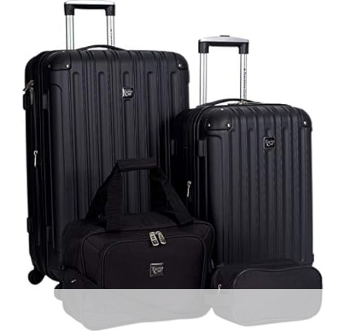 Travelers Club Midtown Hardside Luggage Travel, 4-Piece Set