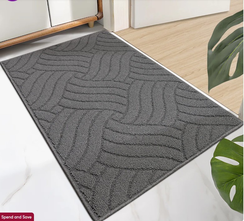 Machine Washable Non-slip Geometric Indoor Doormat
