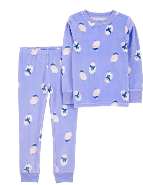 Carter’s Child of Mine Toddler Cozy Pajama Set, 2-Piece, Sizes 12M-5T