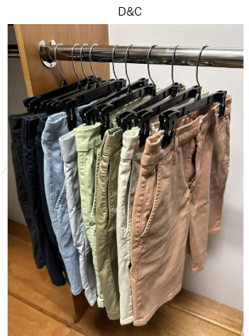 Hanger Central 25 Pack 12 Inch Plastic Pants Hangers with Extra Long Clips in Black