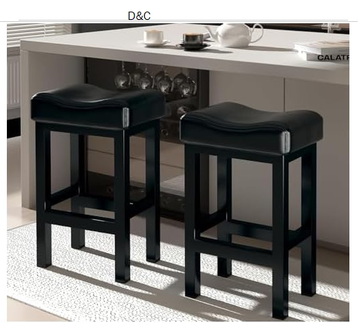 SANUMY SANUMY Bar Stools Set of 2, 24 Inch Coun