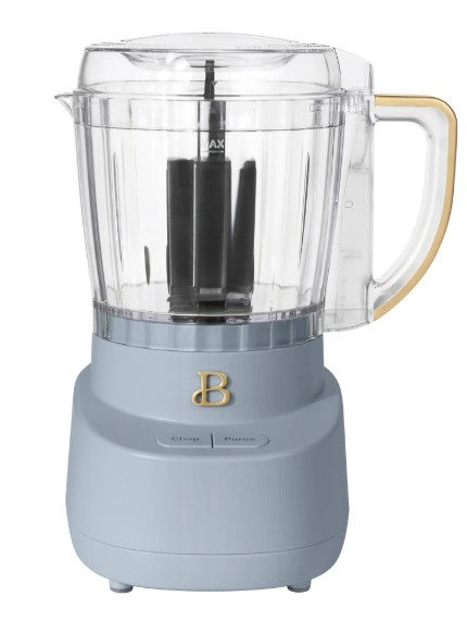 Beautiful 3-Cup Food Chopper, Cornflower Blue by Drew Barrymore