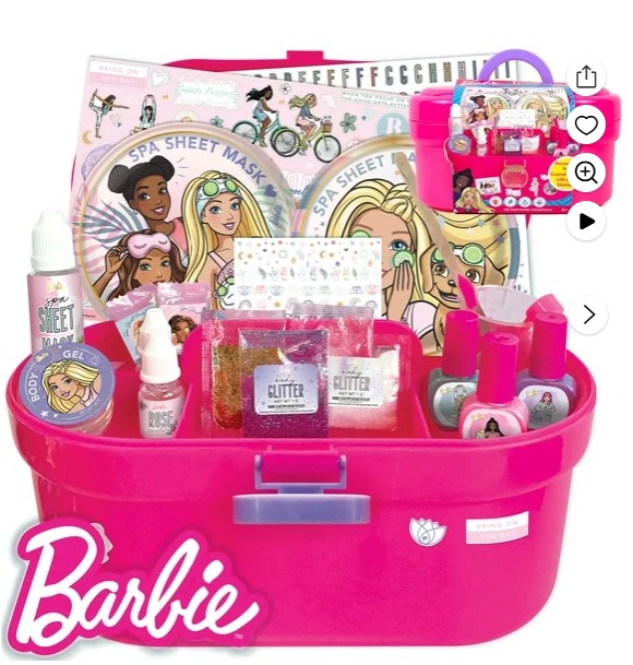 Barbie Pink Cosmetic Case, 11 in. x 7 in. x 5.75 in.