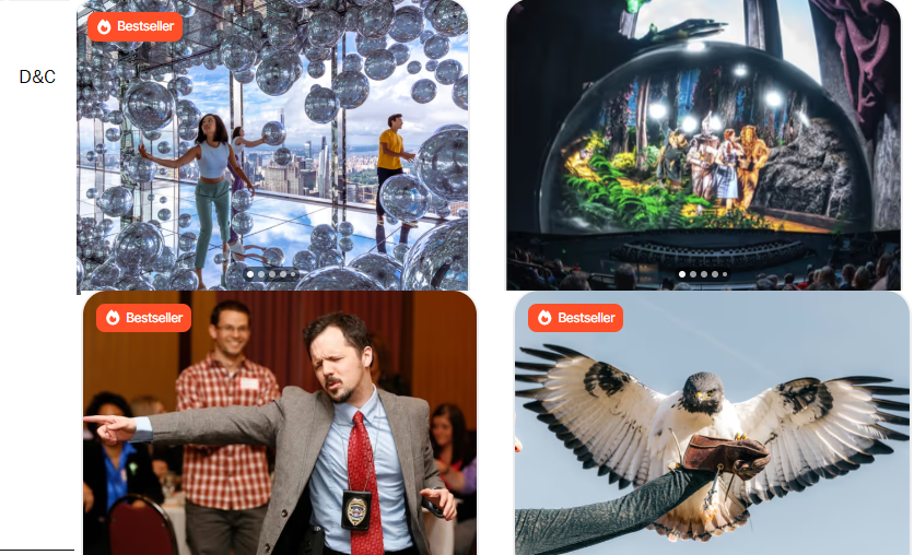 Entertainment and Culture Near your city BroadWay Shows Theme Parks Concert tickets Theater Tickets Sport Events