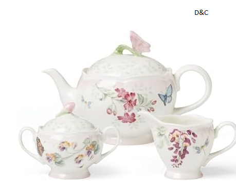 Lenox 897102 Butterfly Meadow Pink Ombre 5-Piece Tea Set