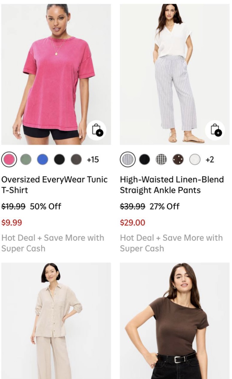 Old Navy Up go 60% off