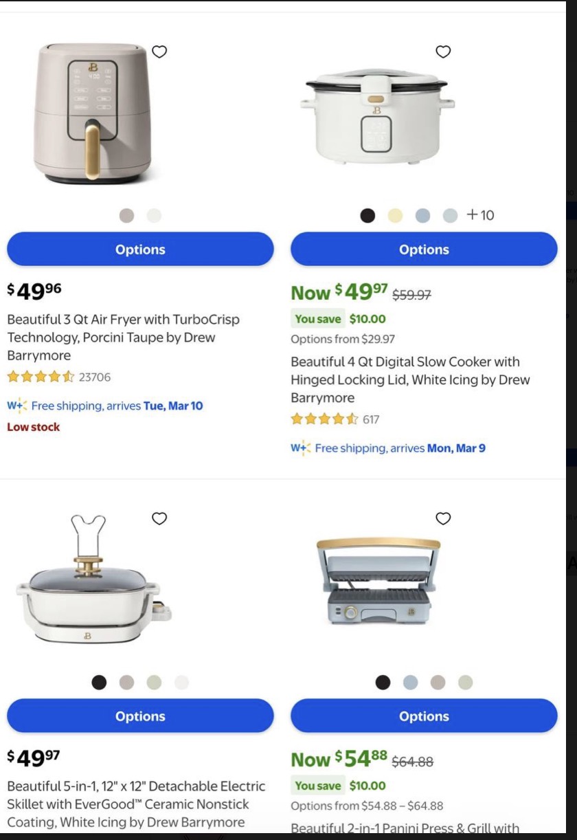 Beautiful by Drew Barrymore Kitchen Appliances on Sale 
