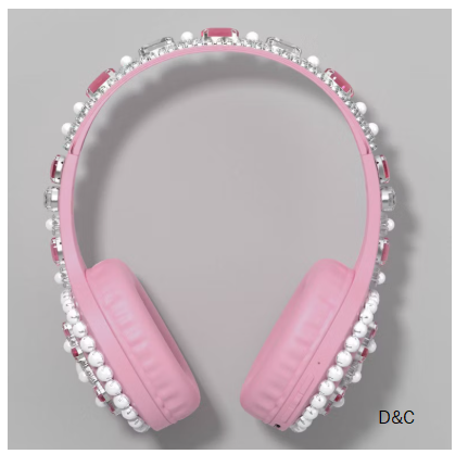 Embellishment Wireless On-Ear Headphones – Snowfall Pink – Heyday™