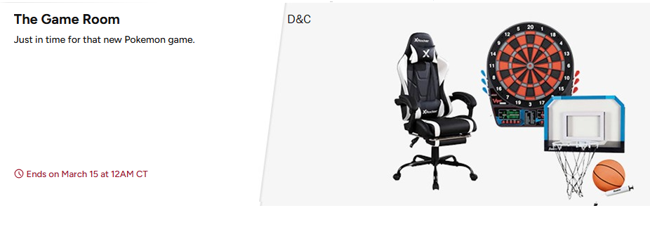 The Game RoomJust in time for that new Pokemon game.