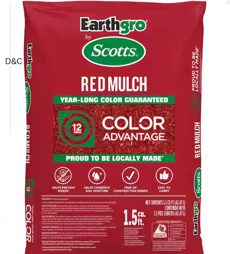 1.5 cu. ft. Red Wood Shredded Bagged Mulch