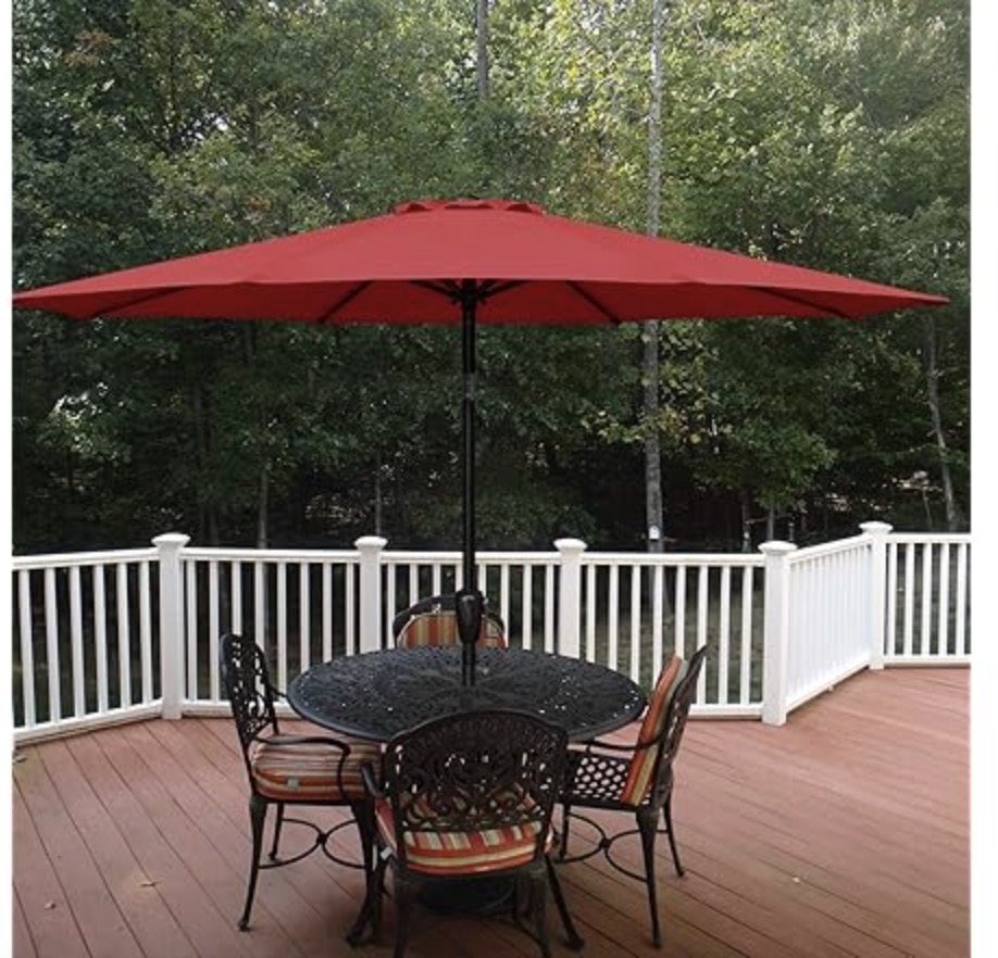 9′ Crank-Tilt Patio Umbrella, now just $26 (regularly $39.99)