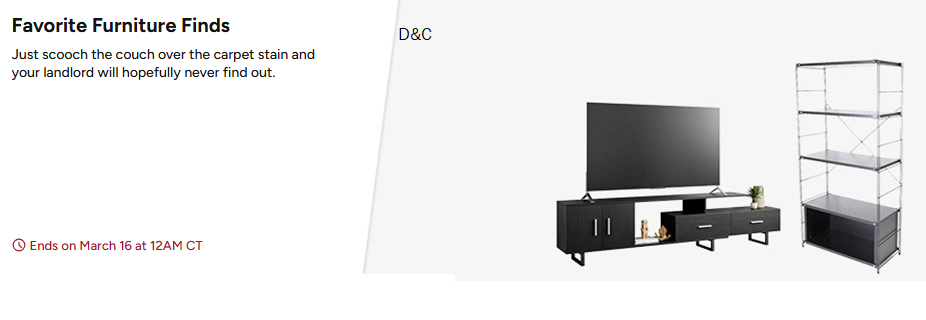 Favorite Furniture FindsOn Big Discounts