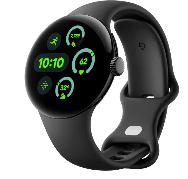 Google – Pixel Watch 3 (41mm) Smartwatch with Obsidian Band – Wi-Fi – Matte Black – (2024)