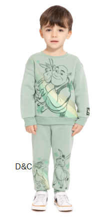 St Patrick’s Day Shrek Unisex Toddler Graphic Sweatshirt and Sweatpants Set, 2-Piece, Sizes 12M-5T