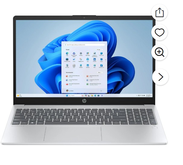 HP OmniBook 3 Laptop Computer 15.6″ FHD Touch Screen AMD Ryzen AI 7 16 GB